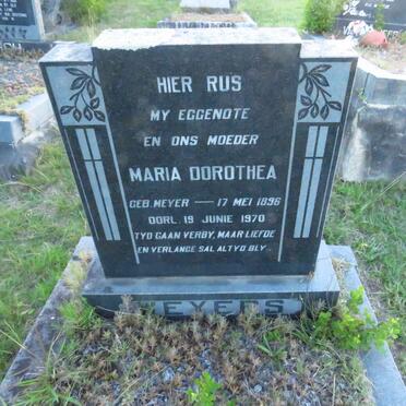 WEYERS Maria Dorothea nee MEYER 1896-1970