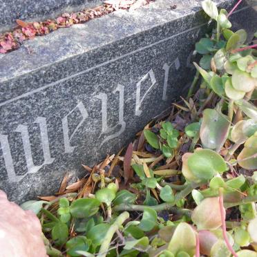 WEYERS Johannes Gerhardus 1923-1958