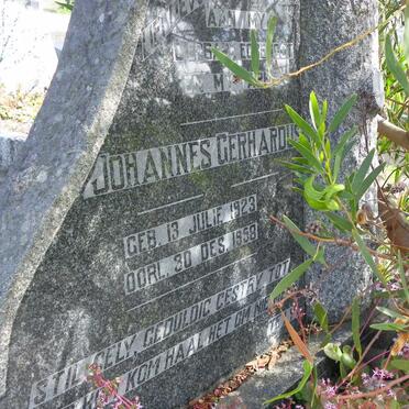WEYERS Johannes Gerhardus 1923-1958 