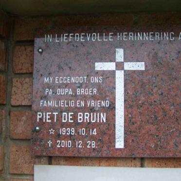 BRUIN Piet, de 1939-2010