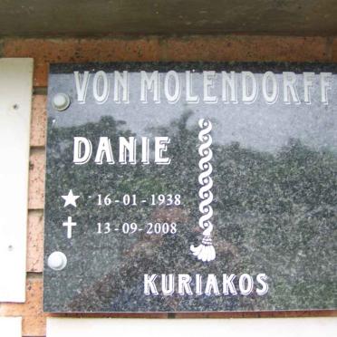 MOLENDORFF Danie, von 1938-2008