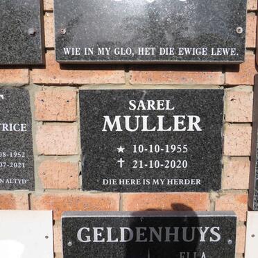 MULLER Sarel 1955-2020