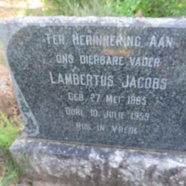 JACOBS Albertus 18?5-1959