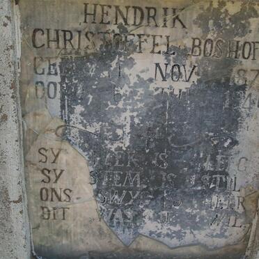 BOSHOFF Hendrik Christoffel 1877-1940