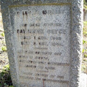 DEYCE Catherine 1868-1942