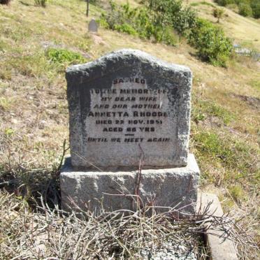 RHOODE Annetta -1951