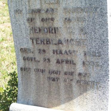 TERBLANCHE Hendrik C.M. 1893-1942