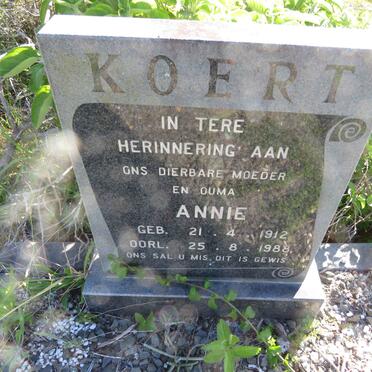 KOERT Annie 1912-1988