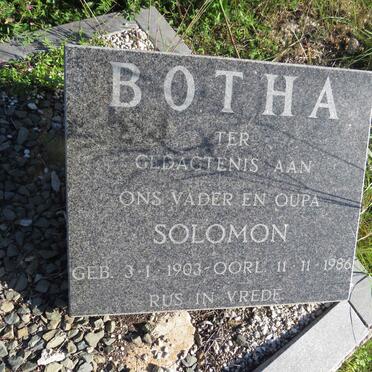 BOTHA Solomon 1903-1986