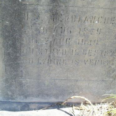 TERBLANCHE A.H.M. 1879-1940