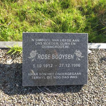 BOOYSEN Rose 1912-1986