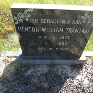 TRANTAAL Henton William 1973-1985