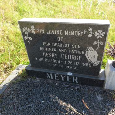 MEYER Henry George 1959-1986