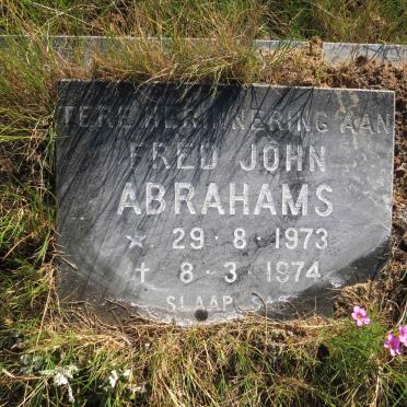 ABRAHAMS Fred John 1973-1974