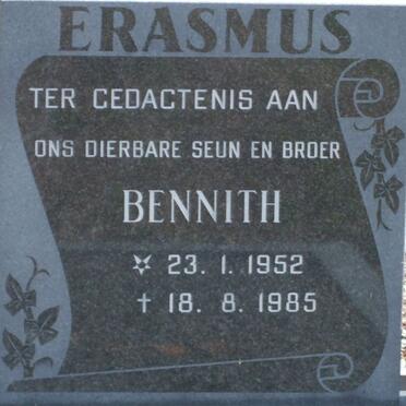 ERASMUS Bennith 1952-1985