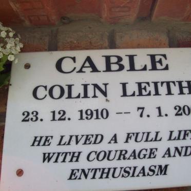 CABLE Colin Leith 1910-2003
