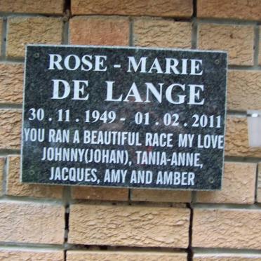 LANGE Rose-Marie, de 1949-2011