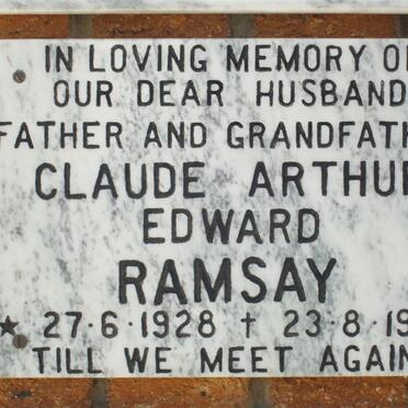 RAMSAY Claude Arthur Edward 1928-1994