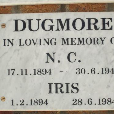 DUGMORE N.C. 1894-1948 &amp; Iris 1894-1984