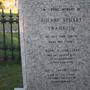 FRANKLIN Roland Stuart 1958-1991