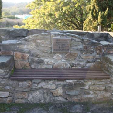 6. Memorial Plaque and Bench