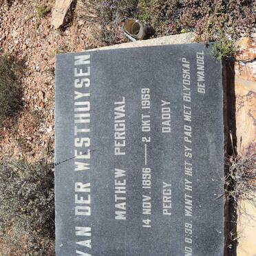 WESTHUYSEN Mathew Percival, van der 1896-1969