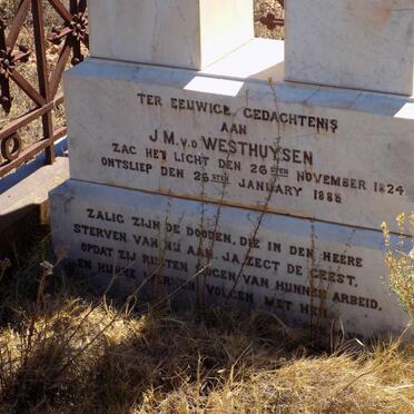 WESTHUYSEN J.M., v.d. 1824-1885 &amp; A.M.E. OLIVIER 1830-1898 