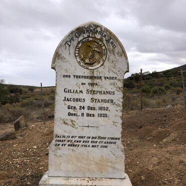 STANDER Giliam Stephanus Jacobus 1852-1935