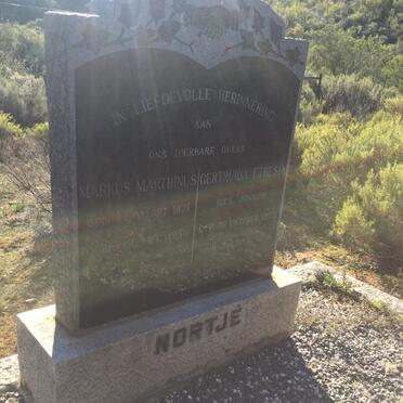 NORTJE Markus Marthinus 1871-1935 &amp; Gertruida Etresia JONKER 1873-1956