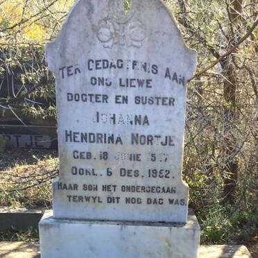 NORTJE Johanna Hendrina 1937-1952