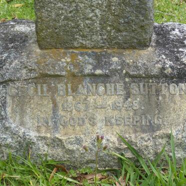 SUTTON Cecil Blanche 1867-1948