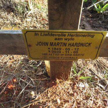 HARDNICK John Martin 1949-2020