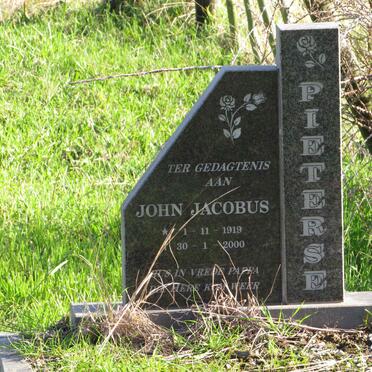 PIETERSE John Jacobus 1919-2000