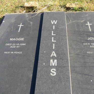 WILLIAMS John -1944 &amp; Maggie -1944