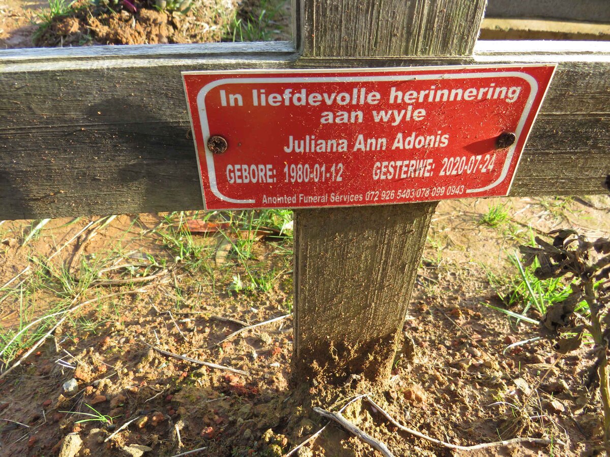 ADONIS Juliana Ann 1980-2020