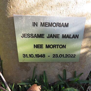 MALAN Jessame Jane nee MORTON 1948-2022