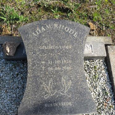 RHODE Adam 1925-2006