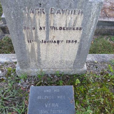 BAWDEN Jack -1954 &amp; Vera FOSTER 1884-1970