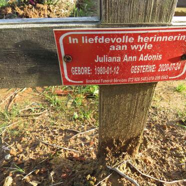 ADONIS Juliana Ann 1980-2020