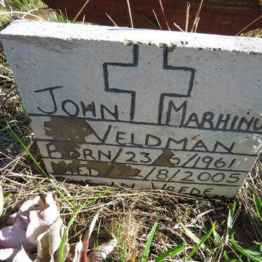 VELDMAN John Marhinus 1961-2005