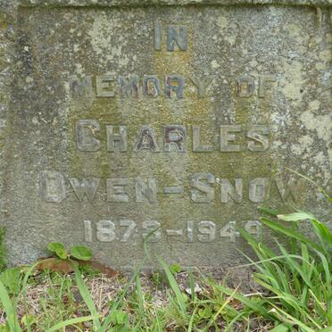 SNOW Charles, OWEN 1873-1949