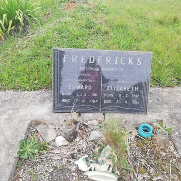 FREDERICKS Edward 1911-1984 &amp; Elizabeth 1912-1996
