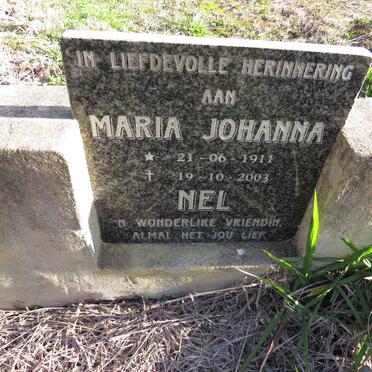 NEL Maria Johanna 1911-2003