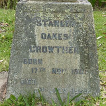 CROWTHER Stanley Oakes 1904-1968