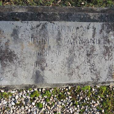 BARNARD John 1918-1956