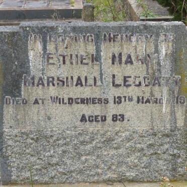 LEGGATT Ethel Mary Marshall -1952