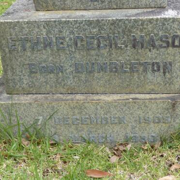 MASON Ethne Cecil nee DUMBLETON 1909-1980