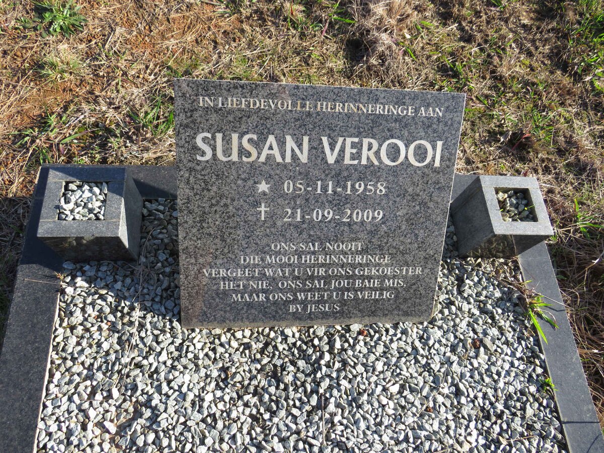 VEROOI Susan 1958-2009