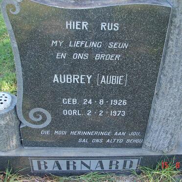 BARNARD Aubrey 1826-1973