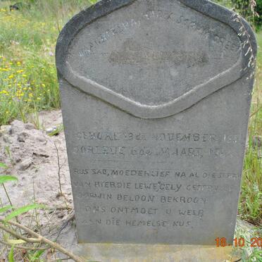 GREEFF Margaretha Maria Sophia  nee GERBER 1850-1944